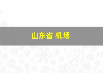 山东省 机场